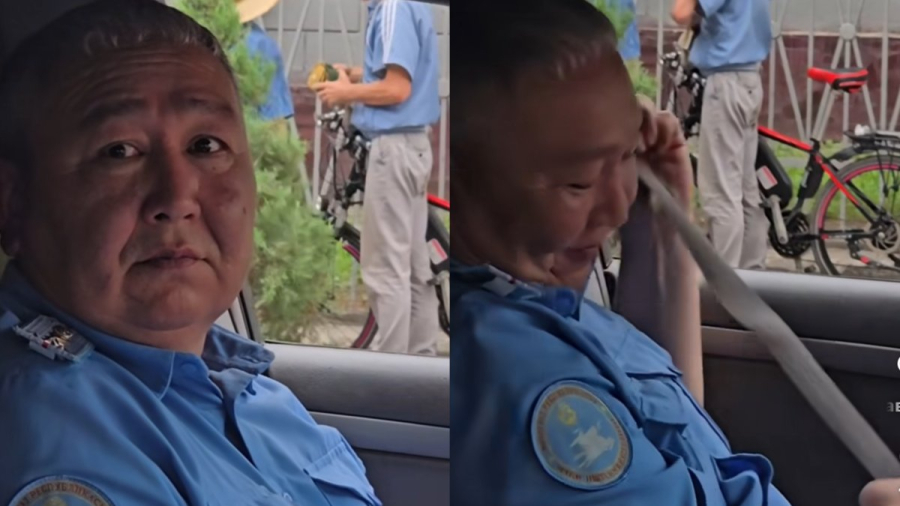 Жол ережесін бұзған полицейдің реакциясы хит болды (ВИДЕО)