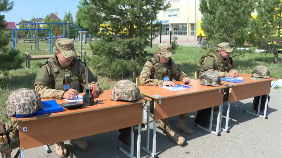 Қостанайда әскери міндеттілердің оқу-жаттығуы өтіп жатыр