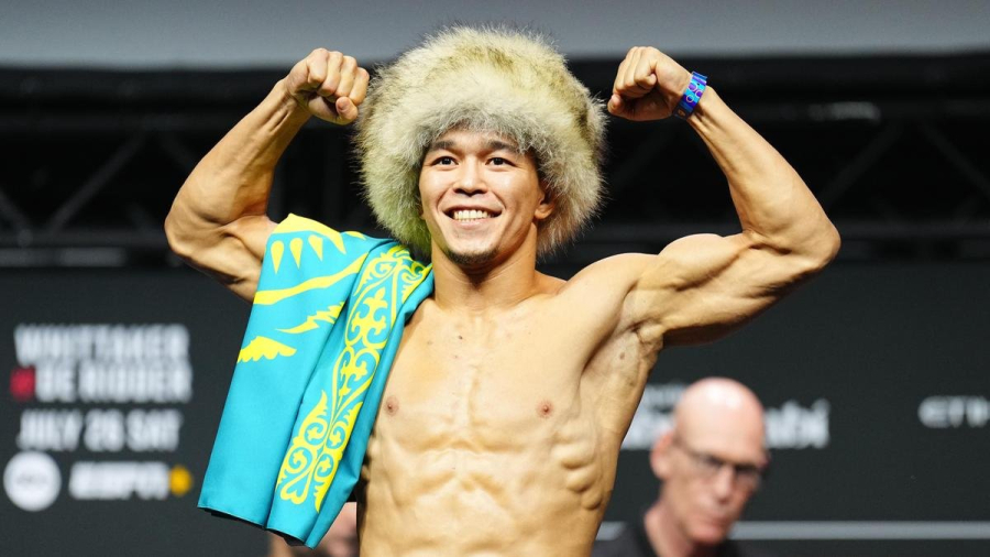 Асу Алмабаев UFC турниріндегі бесінші жеңісіне қол жеткізді (ВИДЕО)