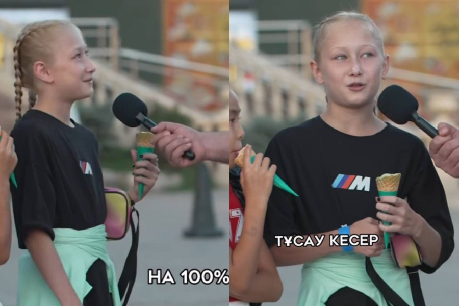 «Арманым қазақ тілін 100% үйрену»: Кішкентай орыс қызының жауабы жұртты тәнті етті (ВИДЕО)
